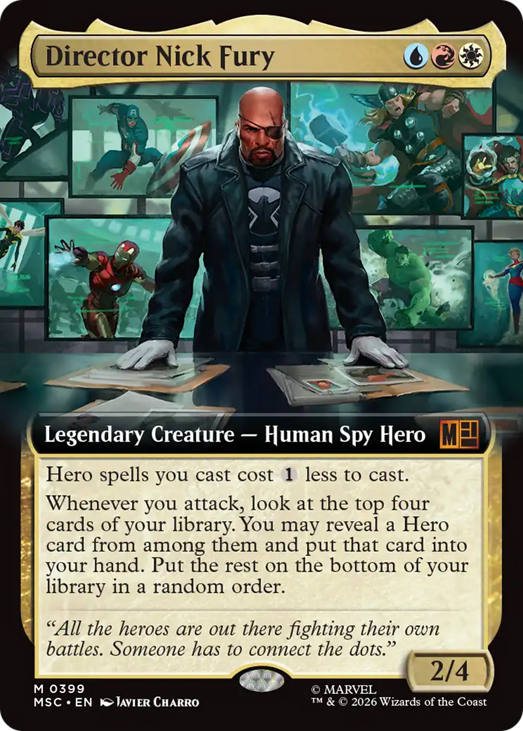 Director Nick Fury (Extended Art) [Marvel Super Heroes Commander] | Exor Games Bridgewater