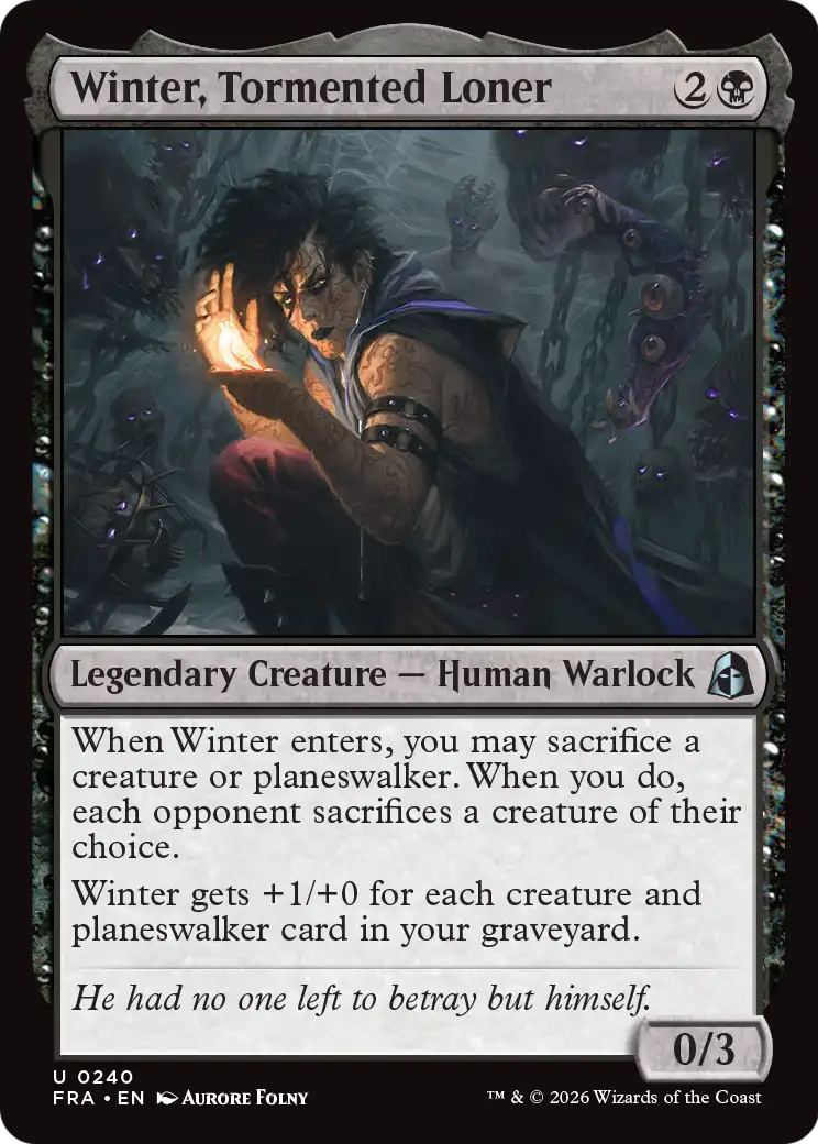 Winter, Tormented Loner [Reality Fracture] | Exor Games Bridgewater