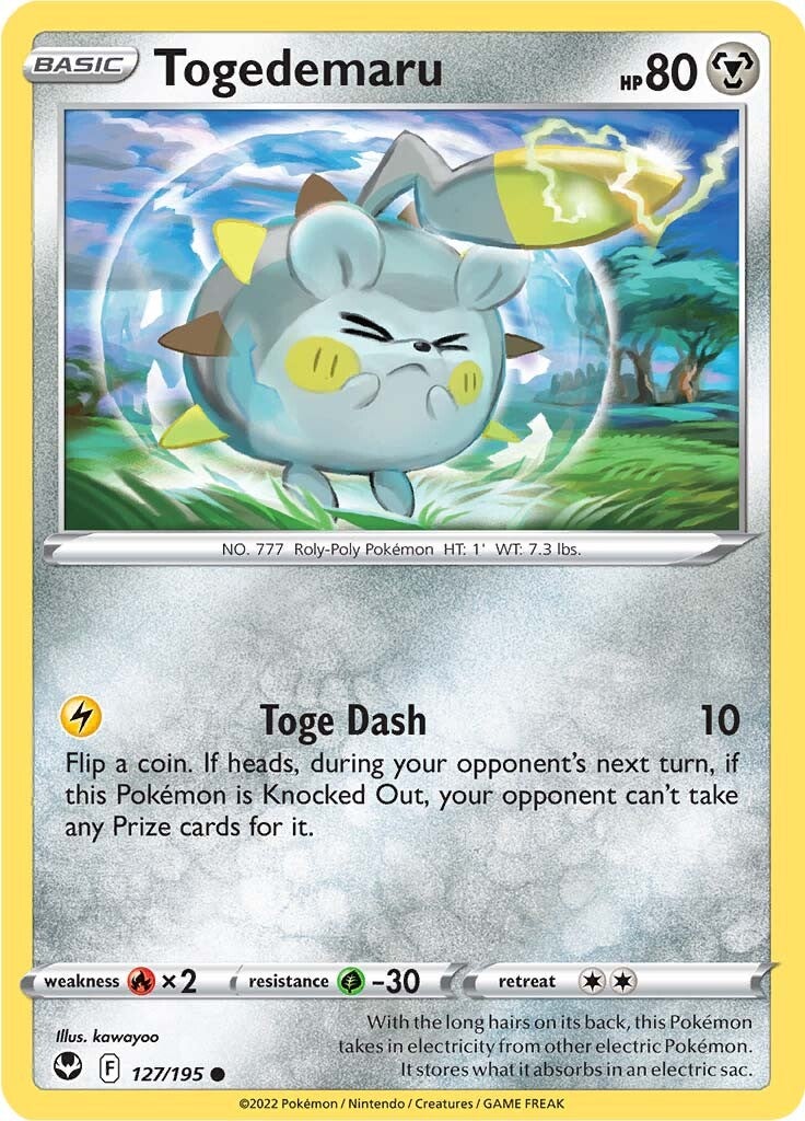 Togedemaru (127/195) [Sword & Shield: Silver Tempest] | Exor Games Bridgewater