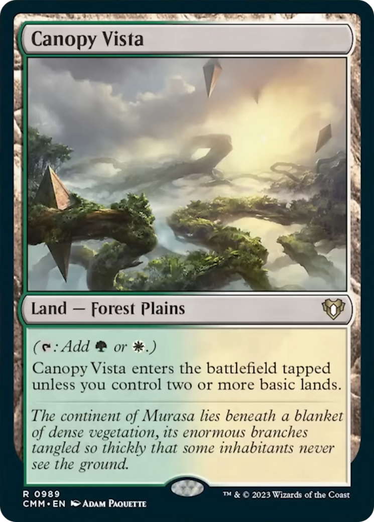 Canopy Vista [Commander Masters] | Exor Games Bridgewater