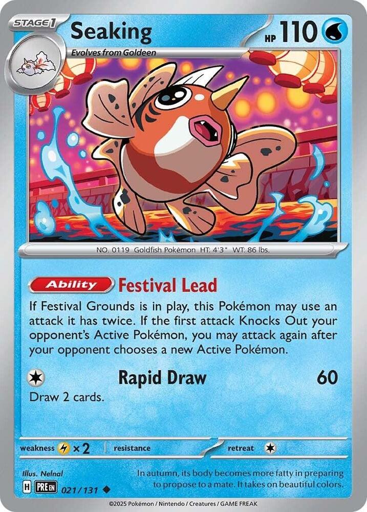 Seaking (021/131) [Scarlet & Violet: Prismatic Evolutions] | Exor Games Bridgewater