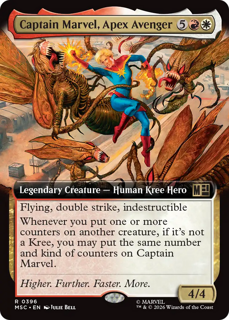 Captain Marvel, Apex Avenger (Extended Art) [Marvel Super Heroes Commander] | Exor Games Bridgewater