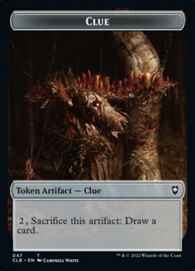 Shapeshifter (022) // Clue Double-Sided Token [Commander Legends: Battle for Baldur's Gate Tokens] | Exor Games Bridgewater