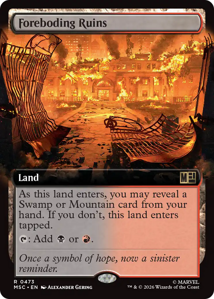 Foreboding Ruins (Extended Art) [Marvel Super Heroes Commander] | Exor Games Bridgewater