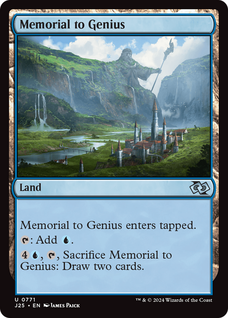 Memorial to Genius [Foundations Jumpstart] | Exor Games Bridgewater