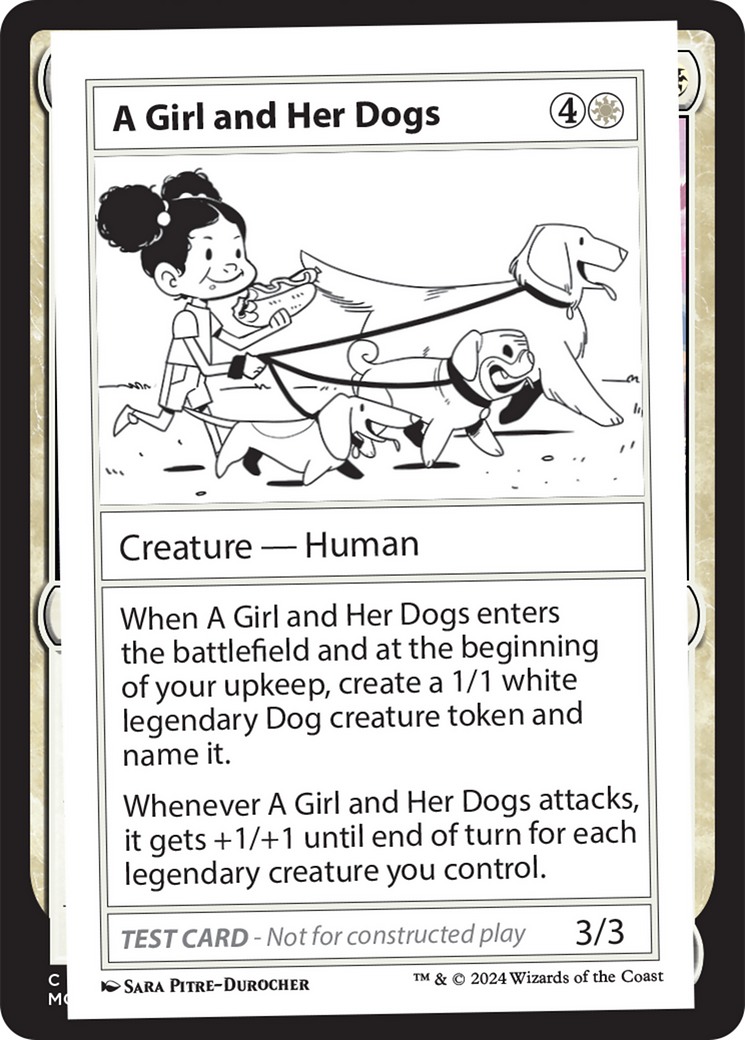 A Girl and Her Dogs [Mystery Booster 2 Playtest Cards] | Exor Games Bridgewater