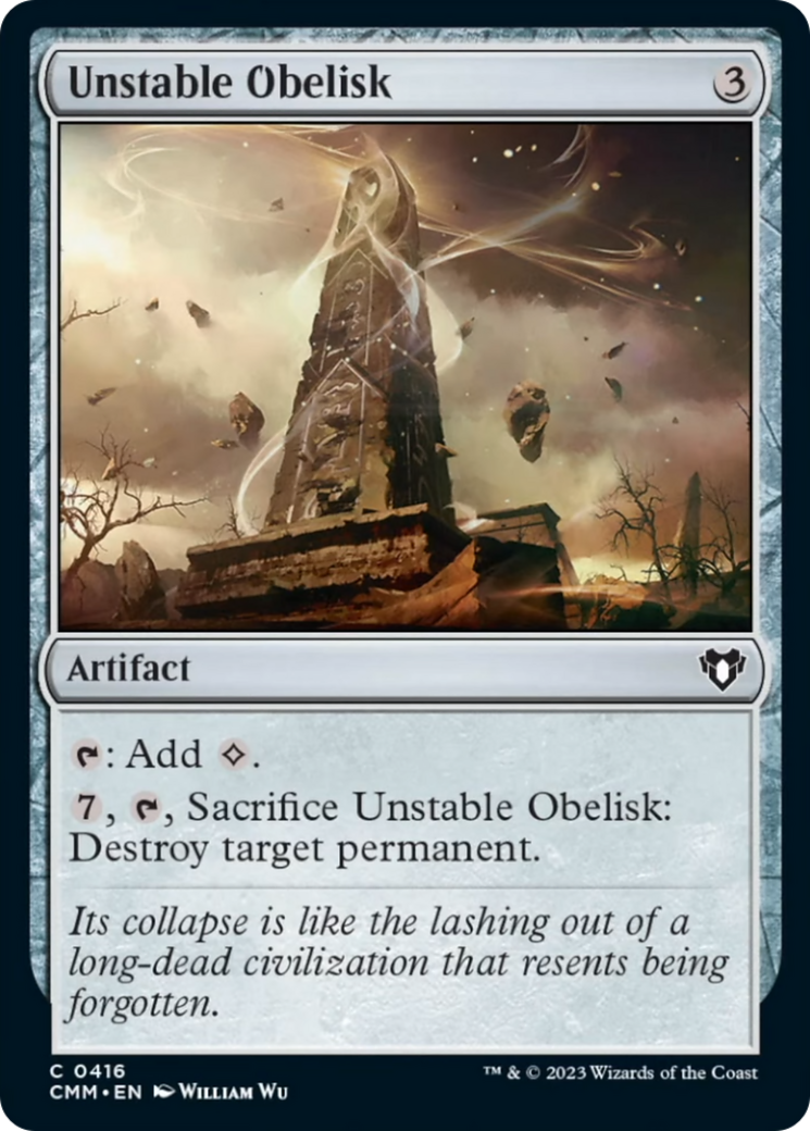 Unstable Obelisk [Commander Masters] | Exor Games Bridgewater