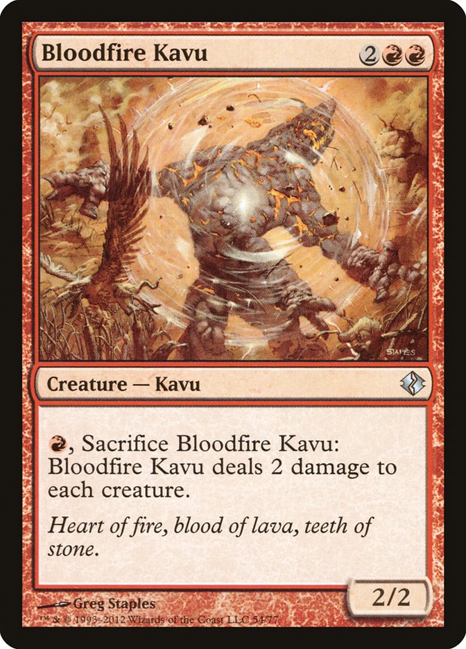 Bloodfire Kavu [Duel Decks: Venser vs. Koth] | Exor Games Bridgewater