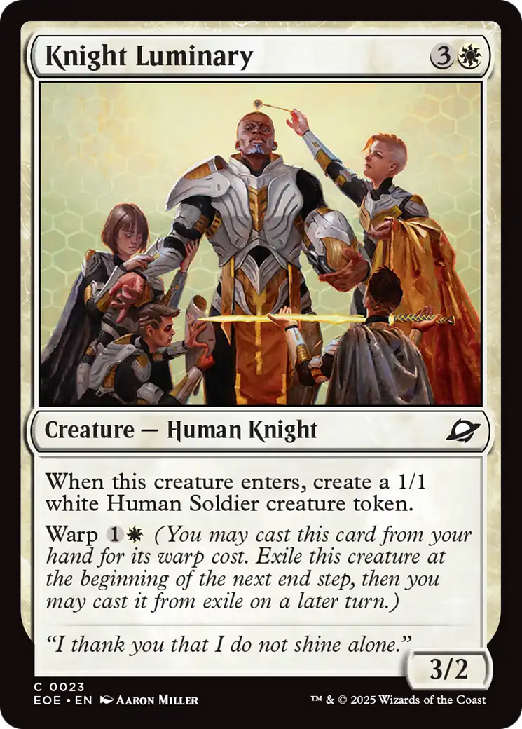 Knight Luminary [Edge of Eternities] | Exor Games Bridgewater