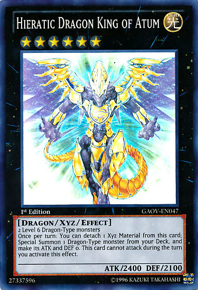 Hieratic Dragon King of Atum [GAOV-EN047] Super Rare | Exor Games Bridgewater