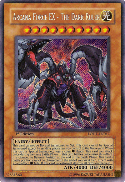 Arcana Force EX - The Dark Ruler [LODT-EN017] Secret Rare | Exor Games Bridgewater