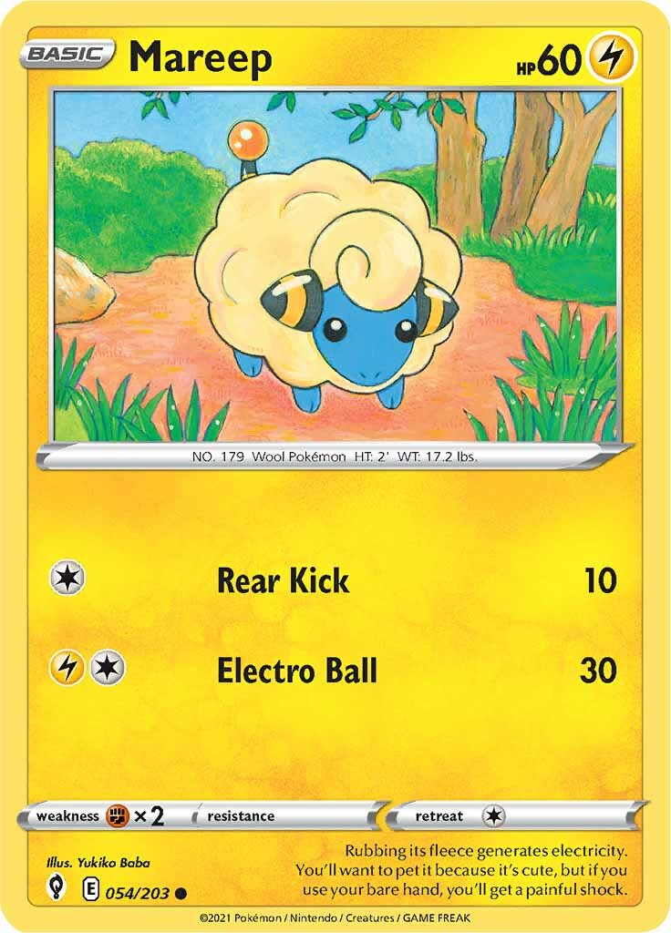 Mareep (054/203) [Sword & Shield: Evolving Skies] | Exor Games Bridgewater