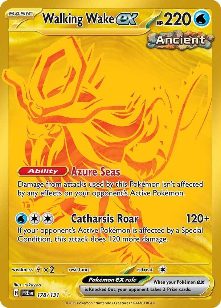 Walking Wake ex (178/131) [Scarlet & Violet: Prismatic Evolutions] | Exor Games Bridgewater