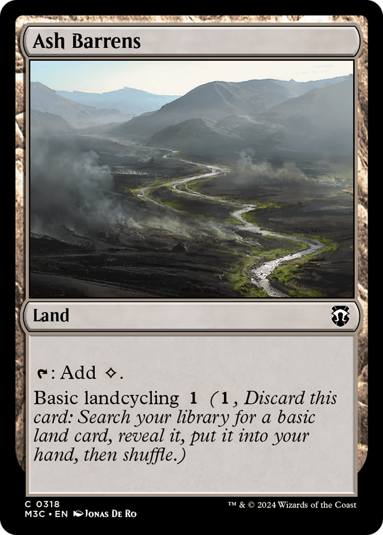 Ash Barrens (Ripple Foil) [Modern Horizons 3 Commander] | Exor Games Bridgewater