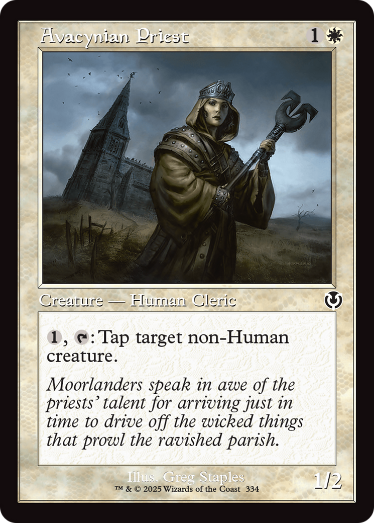 Avacynian Priest (Retro Frame) [Innistrad Remastered] | Exor Games Bridgewater