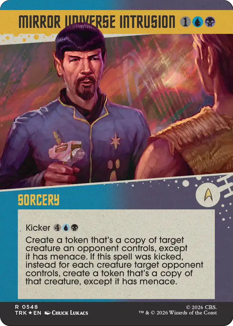 Mirror Universe Intrusion (Showcase) (Surge Foil) [Star Trek] | Exor Games Bridgewater