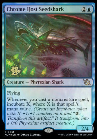 Chrome Host Seedshark [March of the Machine Prerelease Promos] | Exor Games Bridgewater