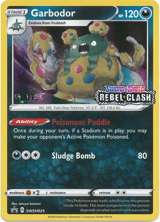 Garbodor (SWSH025) (Staff Prerelease Promo) [Sword & Shield: Black Star Promos] | Exor Games Bridgewater