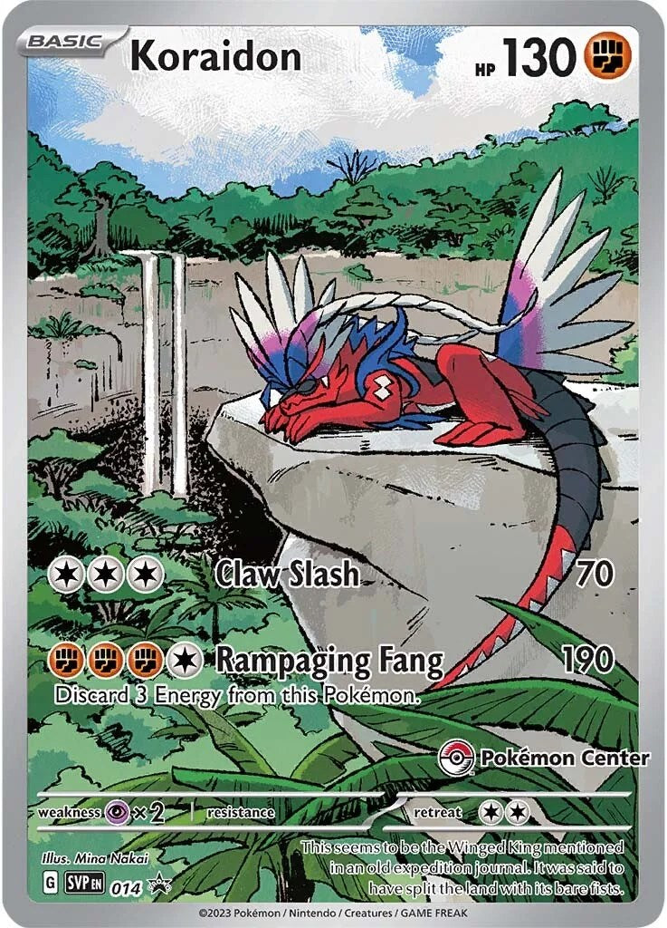 Koraidon (124/198) (Pokemon Center Exclusive) [Scarlet & Violet: Black Star Promos] | Exor Games Bridgewater