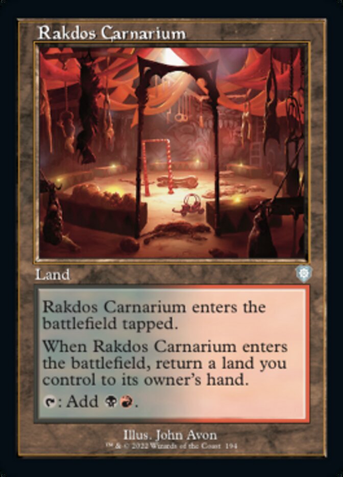 Rakdos Carnarium (Retro) [The Brothers' War Commander] | Exor Games Bridgewater