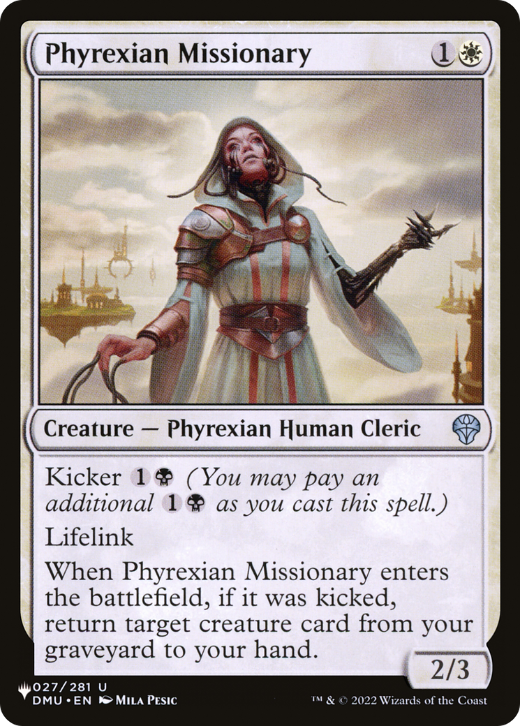 Phyrexian Missionary [The List Reprints] | Exor Games Bridgewater