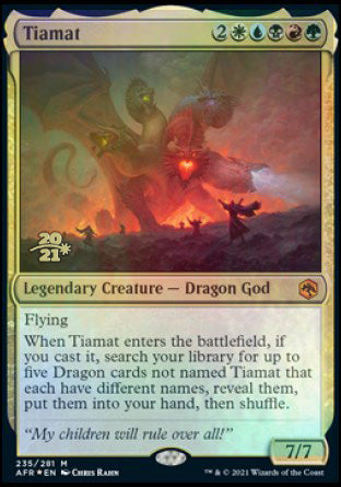 Tiamat [Dungeons & Dragons: Adventures in the Forgotten Realms Prerelease Promos] | Exor Games Bridgewater