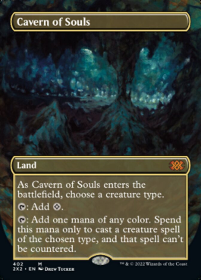 Cavern of Souls (Borderless Alternate Art) [Double Masters 2022] | Exor Games Bridgewater