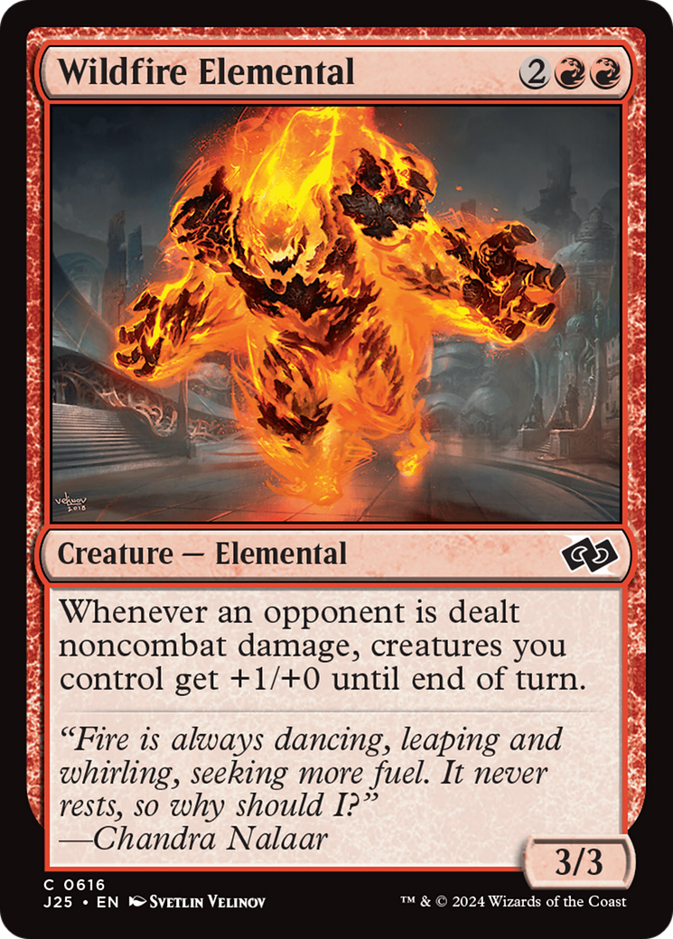 Wildfire Elemental [Foundations Jumpstart] | Exor Games Bridgewater