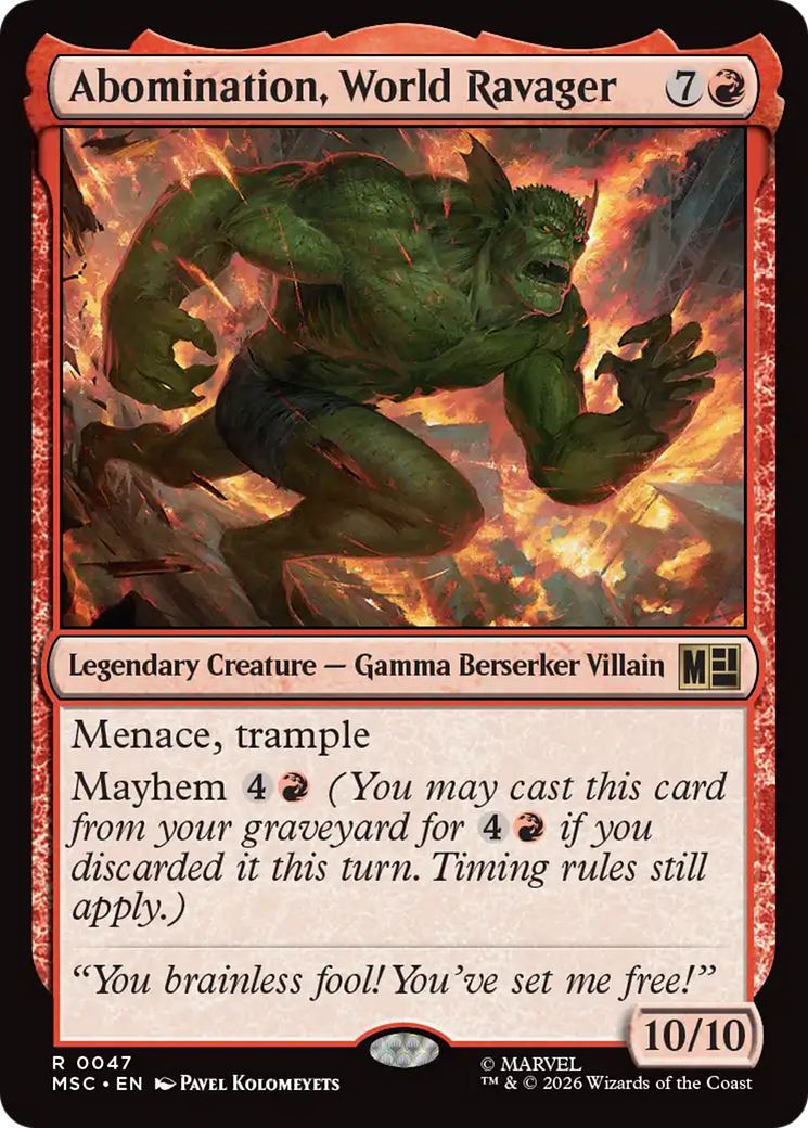 Abomination, World Ravager [Marvel Super Heroes Commander] | Exor Games Bridgewater