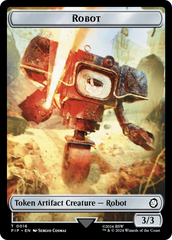 Robot // Junk Double-Sided Token [Fallout Tokens] | Exor Games Bridgewater