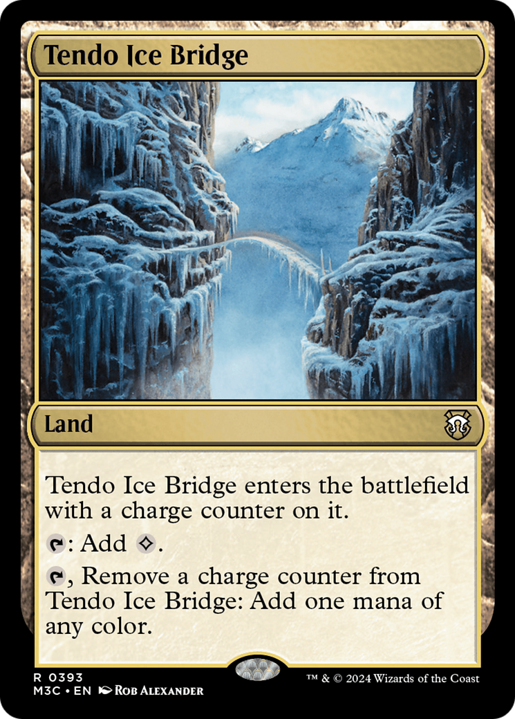 Tendo Ice Bridge (Ripple Foil) [Modern Horizons 3 Commander] | Exor Games Bridgewater