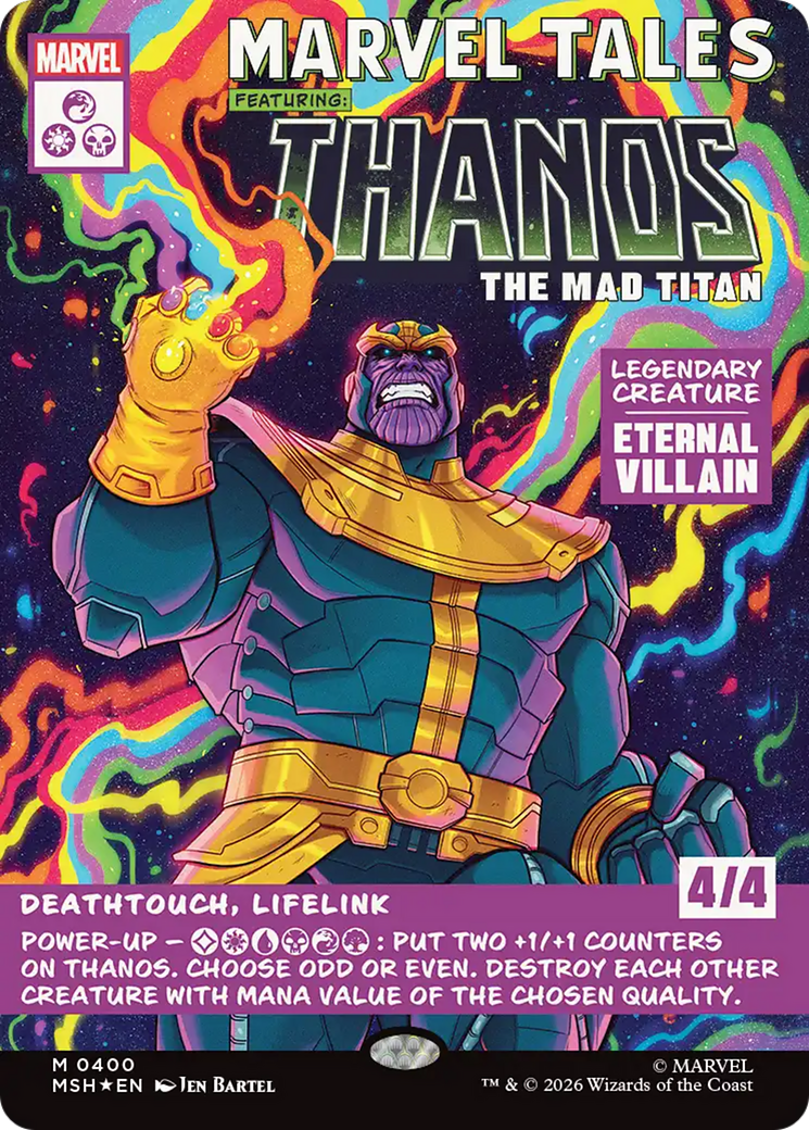 Thanos, The Mad Titan (Borderless) (0400) [Marvel Super Heroes] | Exor Games Bridgewater