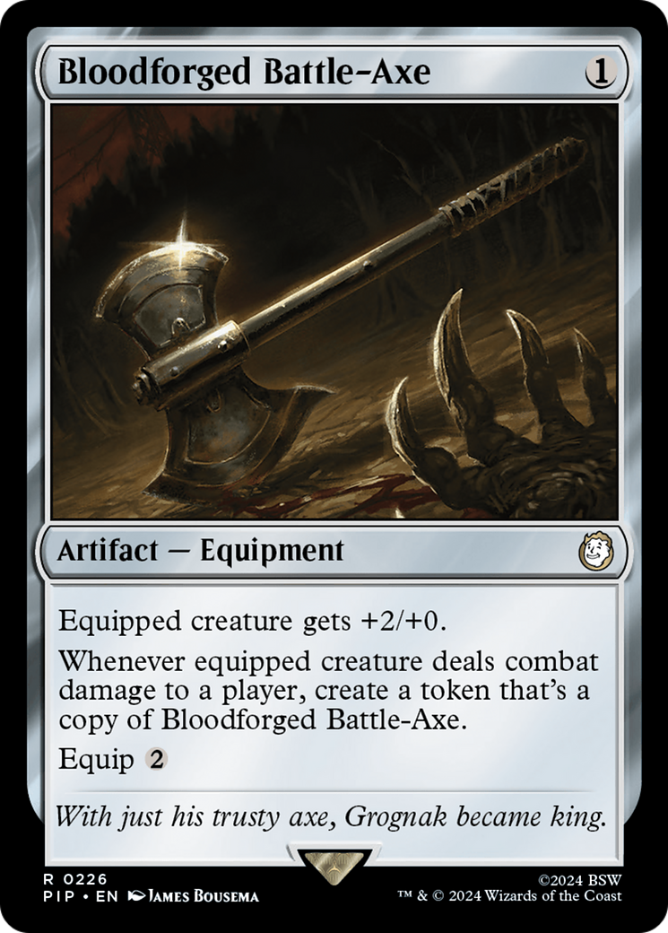 Bloodforged Battle-Axe [Fallout] | Exor Games Bridgewater