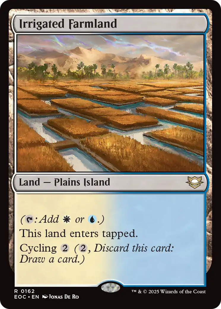 Irrigated Farmland [Edge of Eternities Commander] | Exor Games Bridgewater