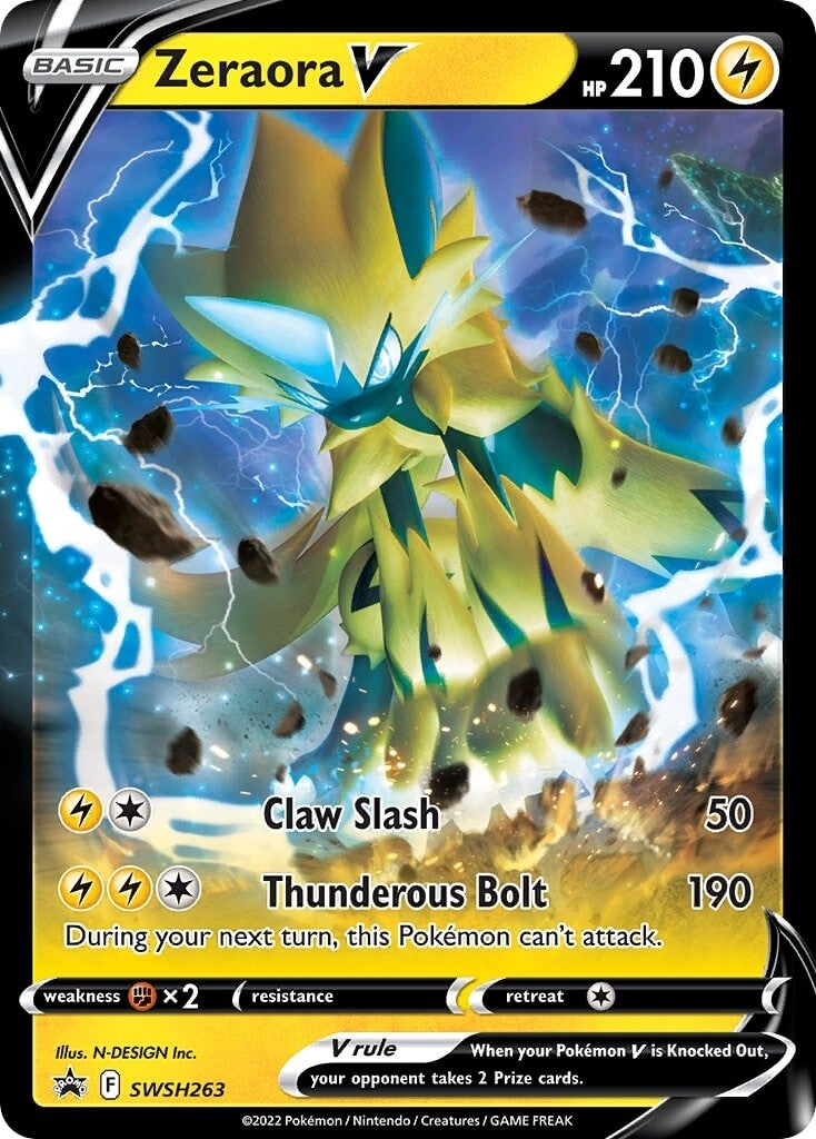 Zeraora V (SWSH263) [Sword & Shield: Black Star Promos] | Exor Games Bridgewater