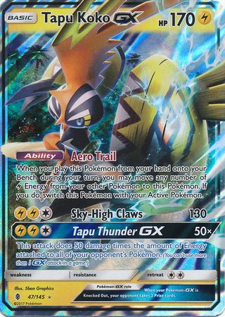 Tapu Koko GX (47/145) (Jumbo Card) [Sun & Moon: Guardians Rising] | Exor Games Bridgewater