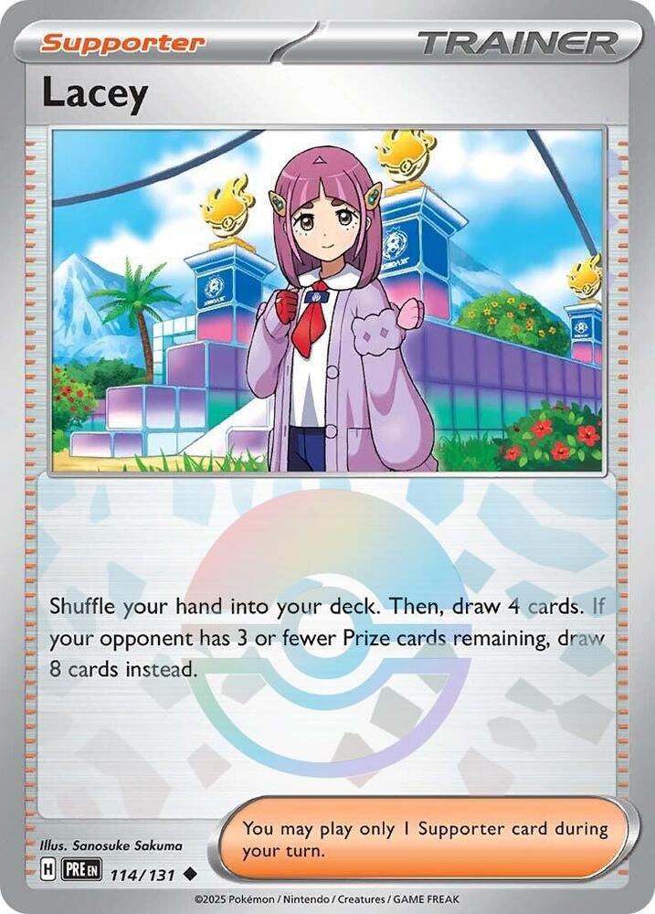 Lacey (114/131) (Poke Ball Pattern) [Scarlet & Violet: Prismatic Evolutions] | Exor Games Bridgewater