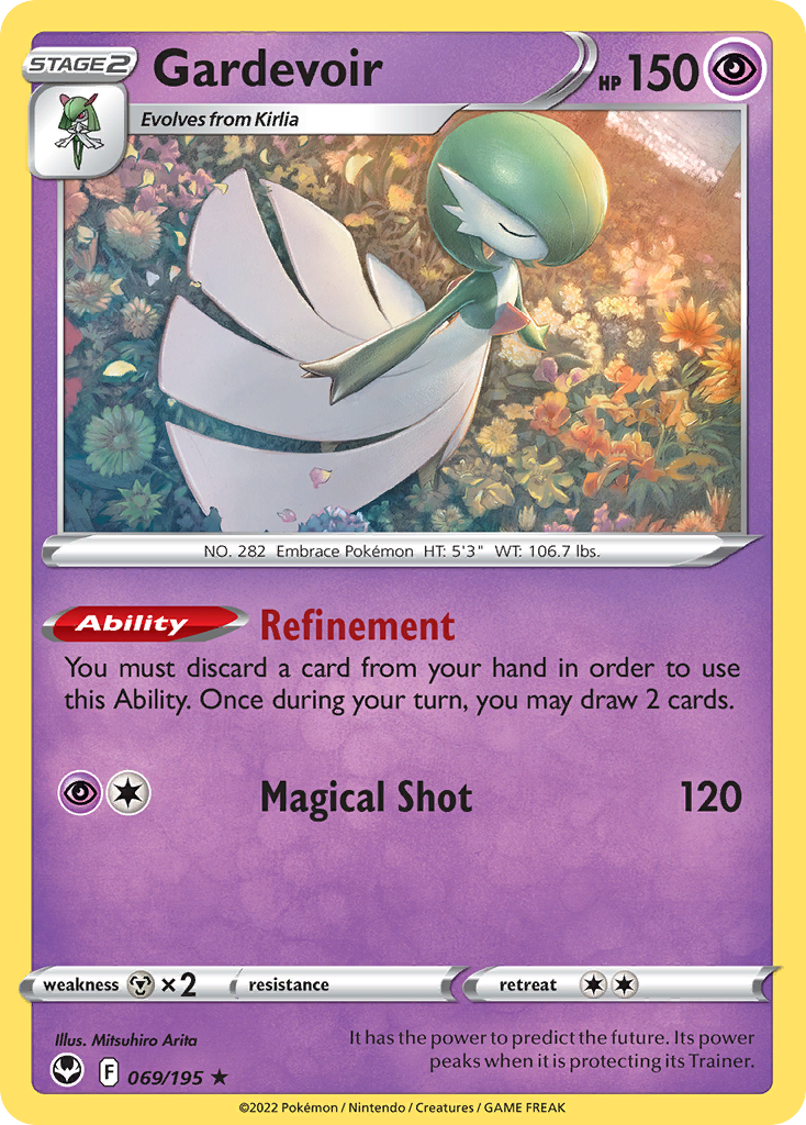 Gardevoir (069/195) (Theme Deck Exclusive) [Sword & Shield: Silver Tempest] | Exor Games Bridgewater