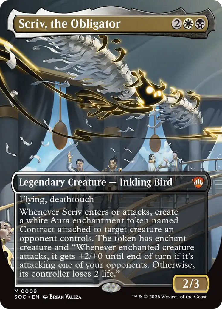 Scriv, the Obligator (Borderless) [Secrets of Strixhaven Commander] | Exor Games Bridgewater