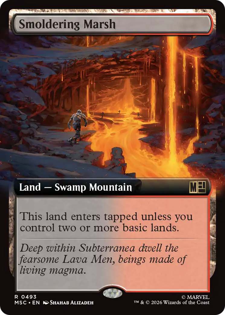 Smoldering Marsh (Extended Art) [Marvel Super Heroes Commander] | Exor Games Bridgewater