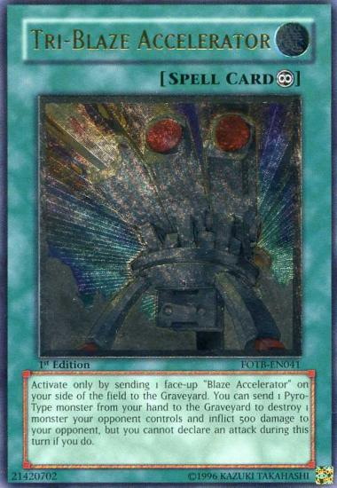 Tri-Blaze Accelerator [FOTB-EN041] Ultimate Rare | Exor Games Bridgewater