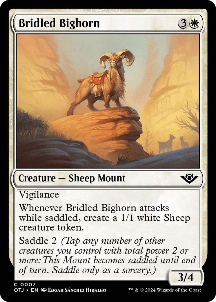 Bridled Bighorn [Outlaws of Thunder Junction] | Exor Games Bridgewater