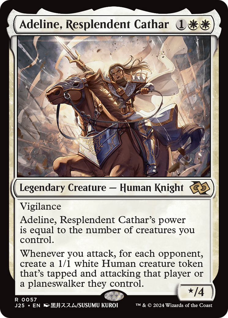 Adeline, Resplendent Cathar (Anime) [Foundations Jumpstart] | Exor Games Bridgewater