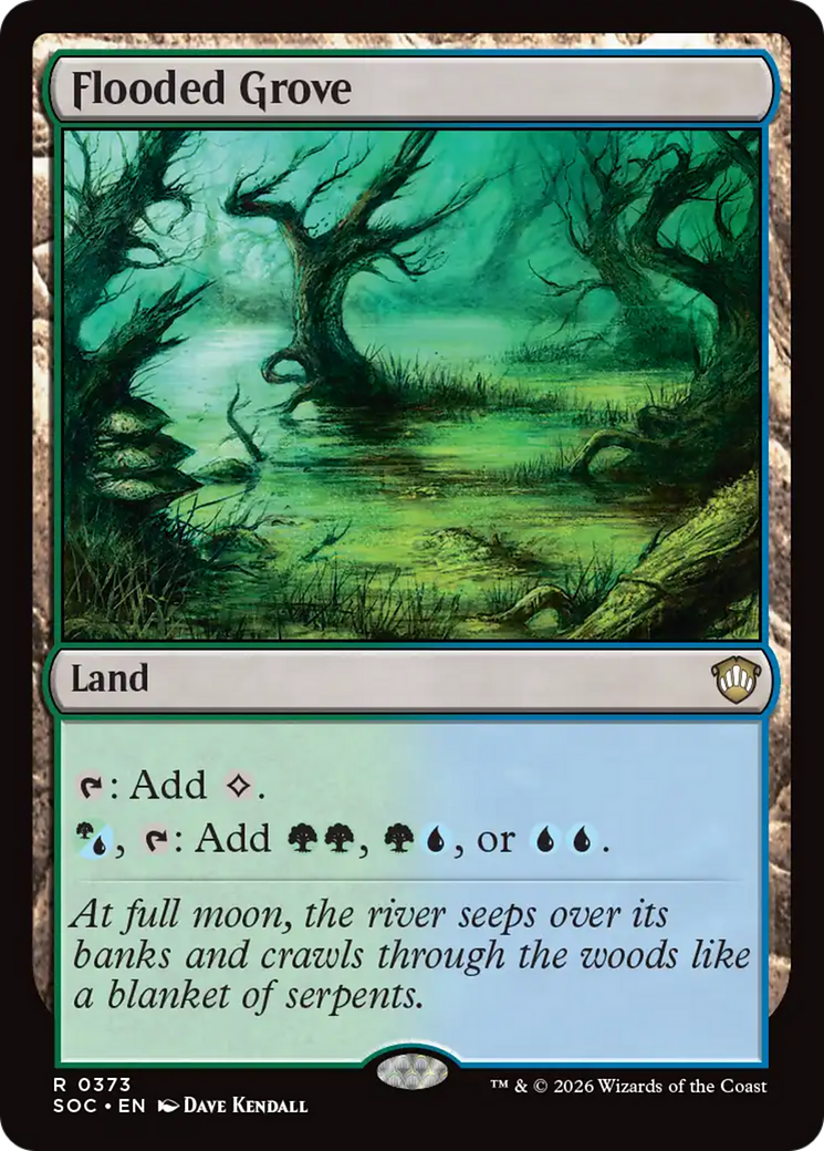 Flooded Grove [Secrets of Strixhaven Commander] | Exor Games Bridgewater