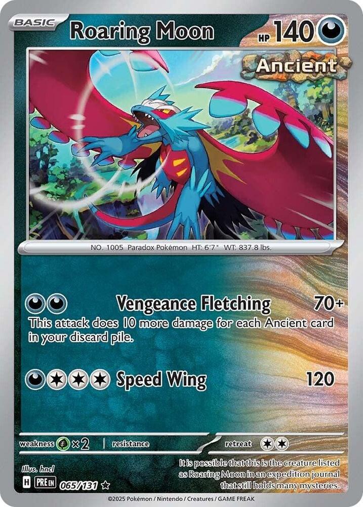 Roaring Moon (065/131) [Scarlet & Violet: Prismatic Evolutions] | Exor Games Bridgewater