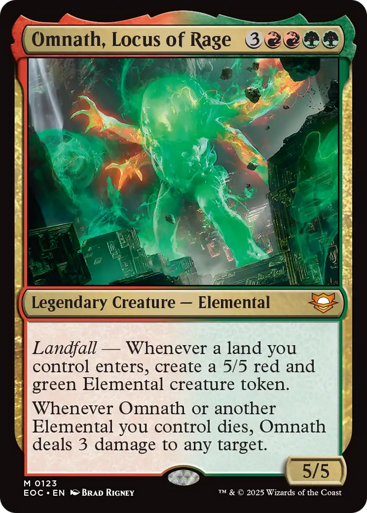 Omnath, Locus of Rage [Edge of Eternities Commander] | Exor Games Bridgewater