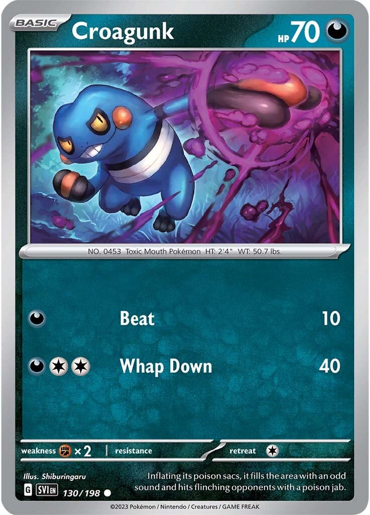 Croagunk (130/198) [Scarlet & Violet: Base Set] | Exor Games Bridgewater