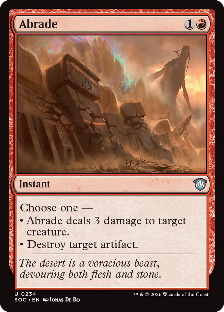 Abrade [Secrets of Strixhaven Commander] | Exor Games Bridgewater