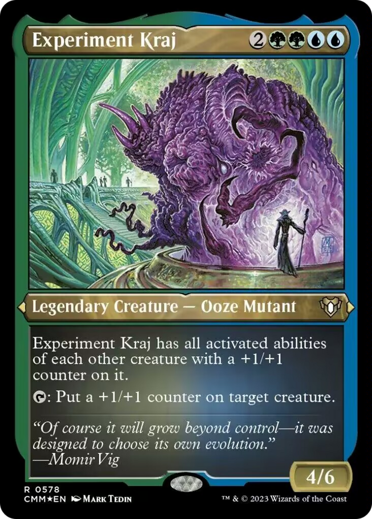 Experiment Kraj (Foil Etched) [Commander Masters] | Exor Games Bridgewater