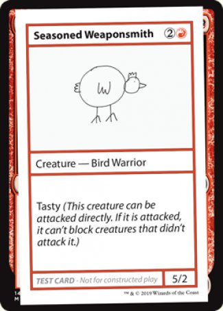 Seasoned Weaponsmith (2021 Edition) [Mystery Booster Playtest Cards] | Exor Games Bridgewater